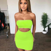 Minikleid mit Schnitt am Bauch-Bombardina.de