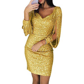 Minikleid mit Pailletten-Bombardina.de