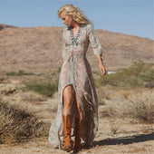Strandkleid mit orientalischem Muster-Bombardina.de