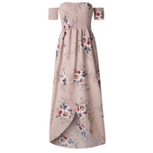 Strandkleid mit fallenden Trägern-Bombardina.de