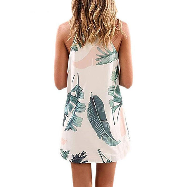 Strandkleid in Blättern-Bombardina.de