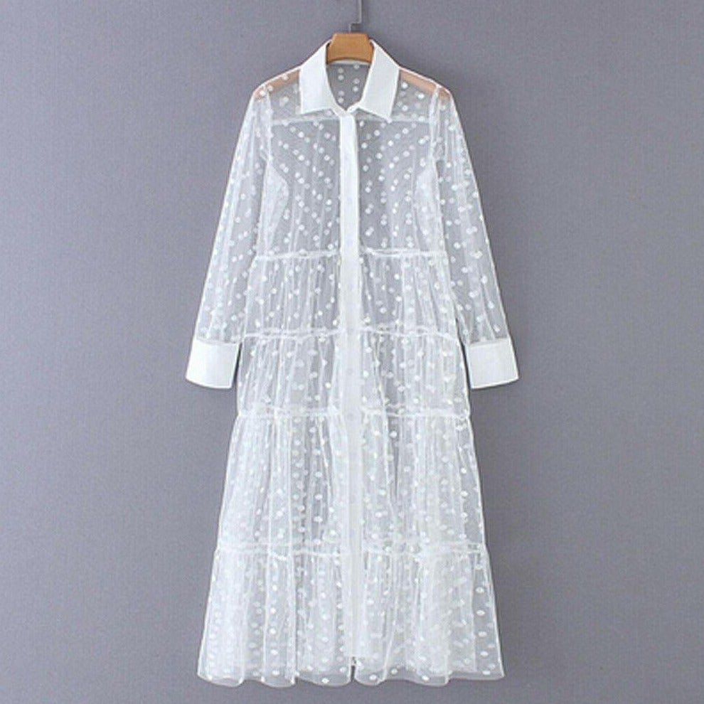 Strandkleid in Form eines Hemdes-Bombardina.de