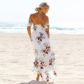 Strandkleid mit fallenden Trägern-Bombardina.de