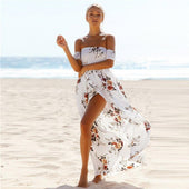 Strandkleid mit fallenden Trägern-Bombardina.de