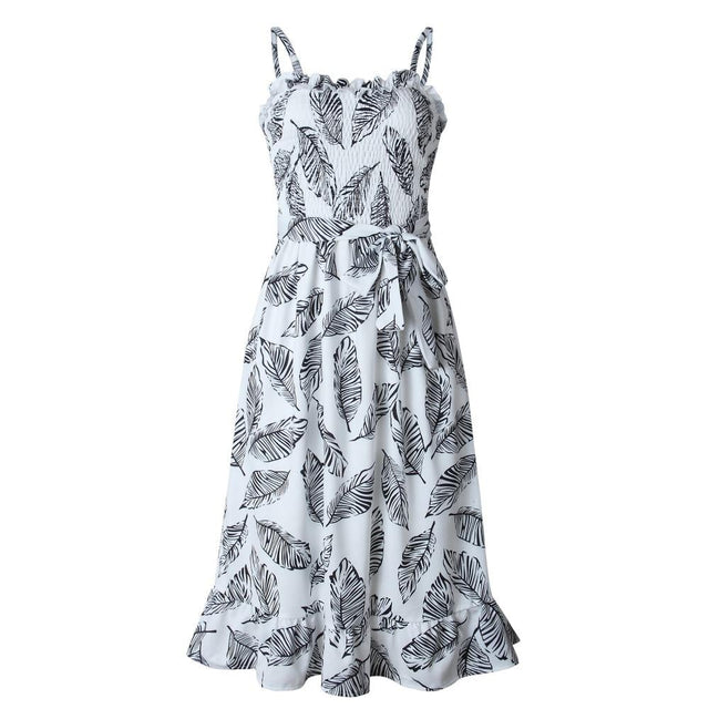 Strandkleid in Blättern-Bombardina.de