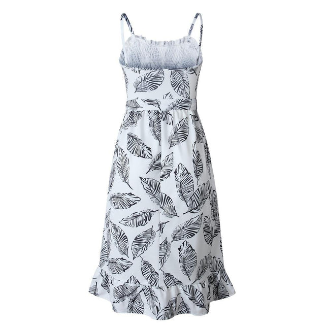 Strandkleid in Blättern-Bombardina.de