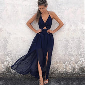 Strandkleid mit Ausschnitt-Bombardina.de