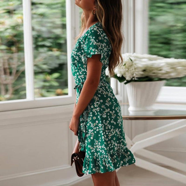 Strandkleid mit Blumen-Bombardina.de
