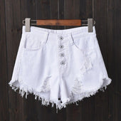 Damen-Shorts mit Abschürfungen-Bombardina.de