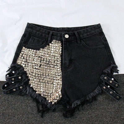 Damen Shorts mit Nieten-Bombardina.de