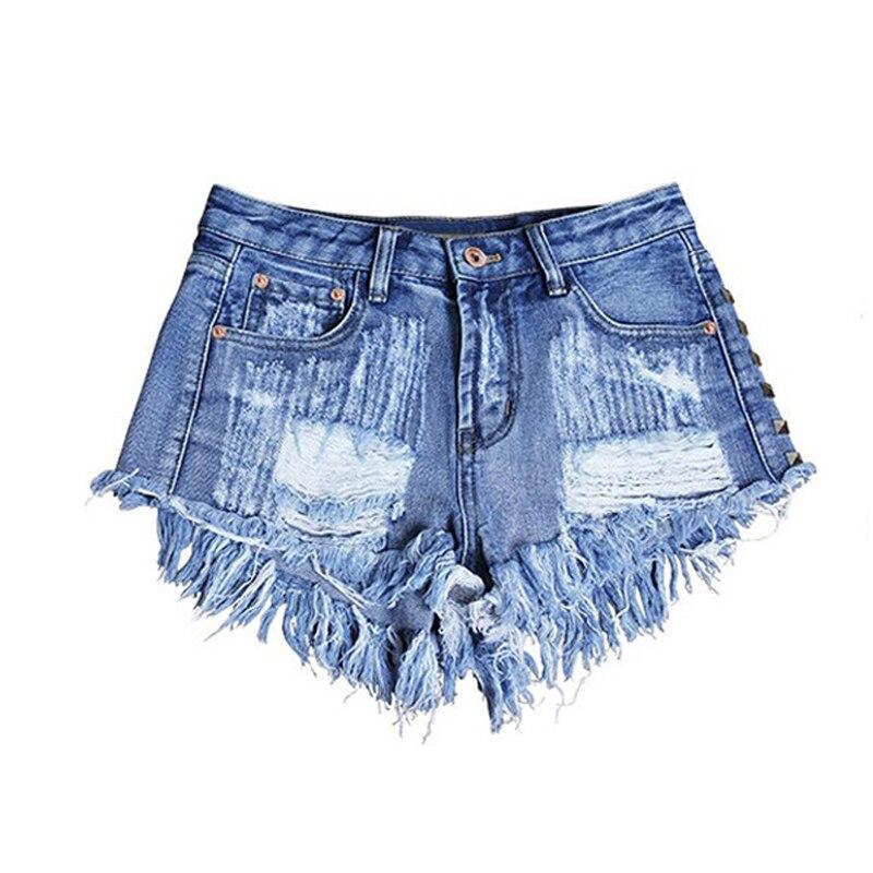 Damen-Shorts mit Abschürfungen-Bombardina.de
