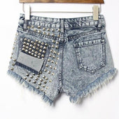Damen-Shorts mit Abschürfungen-Bombardina.de