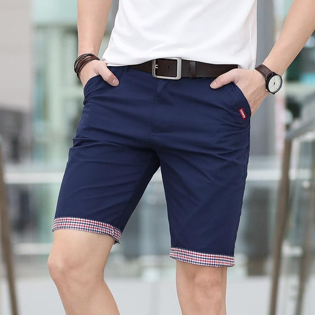 Herren-Shorts mit kariertem Futter-Bombardina.de