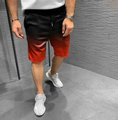 Herrenshorts mit ombre-Bombardina.de-Motiv