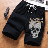 Herrenshorts mit Totenkopfmotiv-Bombardina.de