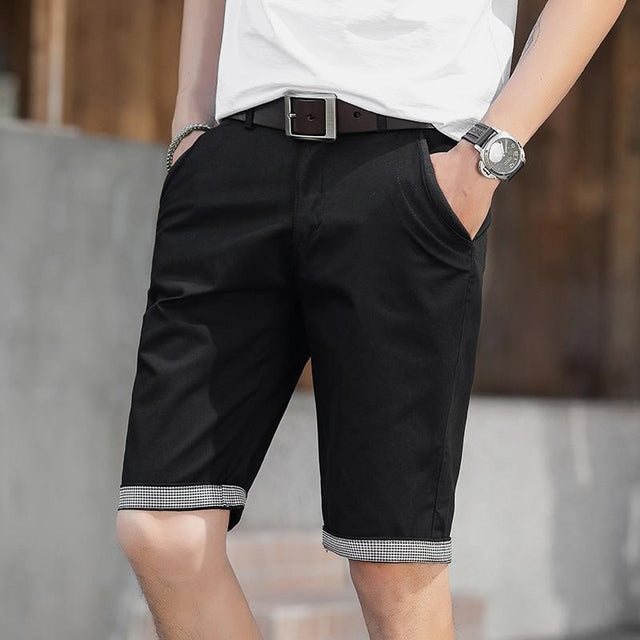 Herren-Shorts mit kariertem Futter-Bombardina.de