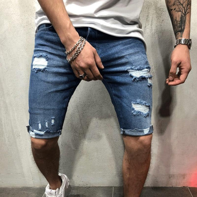 Herren-Shorts mit Abschürfungen-Bombardina.de