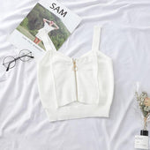 Damen-Tanktop mit Reißverschluss-Bombardina.de