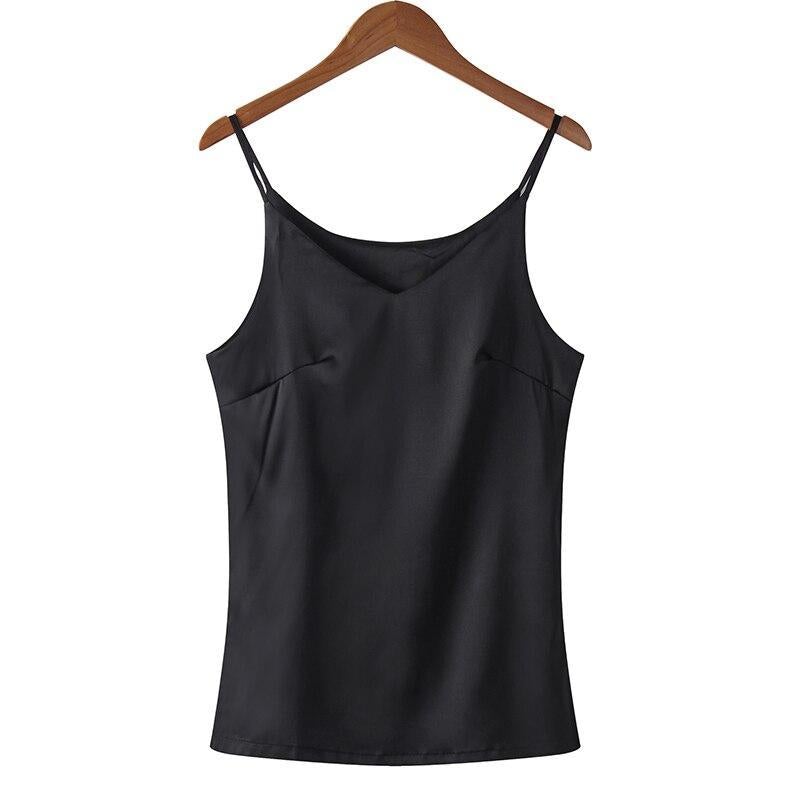 Einfarbiges Tanktop für Damen-Bombardina.de