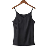 Einfarbiges Tanktop für Damen-Bombardina.de