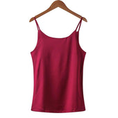 Einfarbiges Tanktop für Damen-Bombardina.de