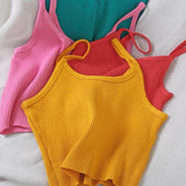 Damen-Tanktop aus geripptem Material-Bombardina.de