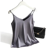 Tanktop aus Satin für Damen-Bombardina.de