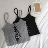 Damen-Tanktop mit Schnürung-Bombardina.de