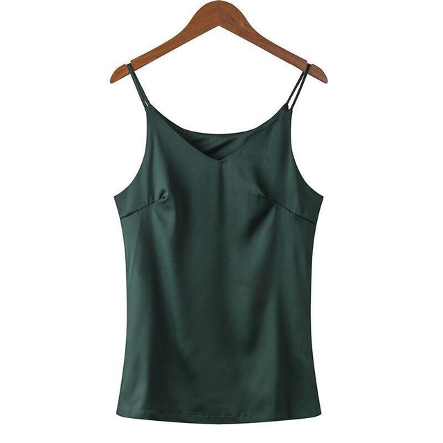 Einfarbiges Tanktop für Damen-Bombardina.de