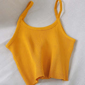 Damen-Tanktop aus geripptem Material-Bombardina.de