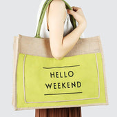 Canvas-Strandtasche mit dem Aufdruck-Bombardina.de