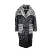 Damen-Winterjacke mit Hahnentrittmuster-Bombardina.de